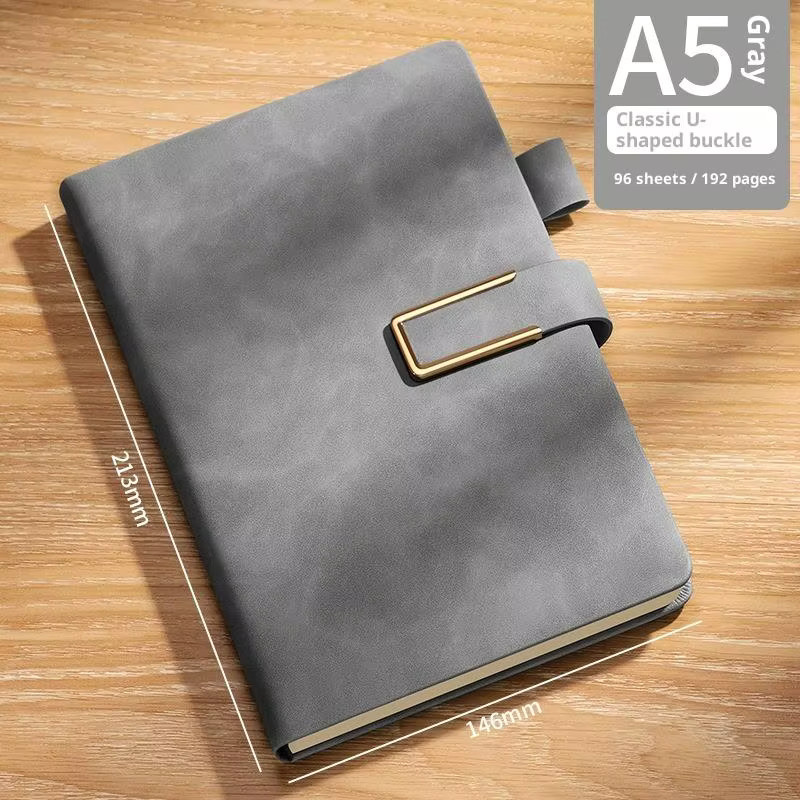 Vintage Notizbuch aus Leder mit Softcover im A5-Format, liniertes Papier, 1 Stück - Bild 2