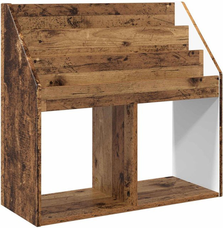 Kinderregal aus Holzwerkstoff von vidaXL in Braun im Landhausstil, B/T/H: 72,5 x 29,5 x 69 cm - Bild 1