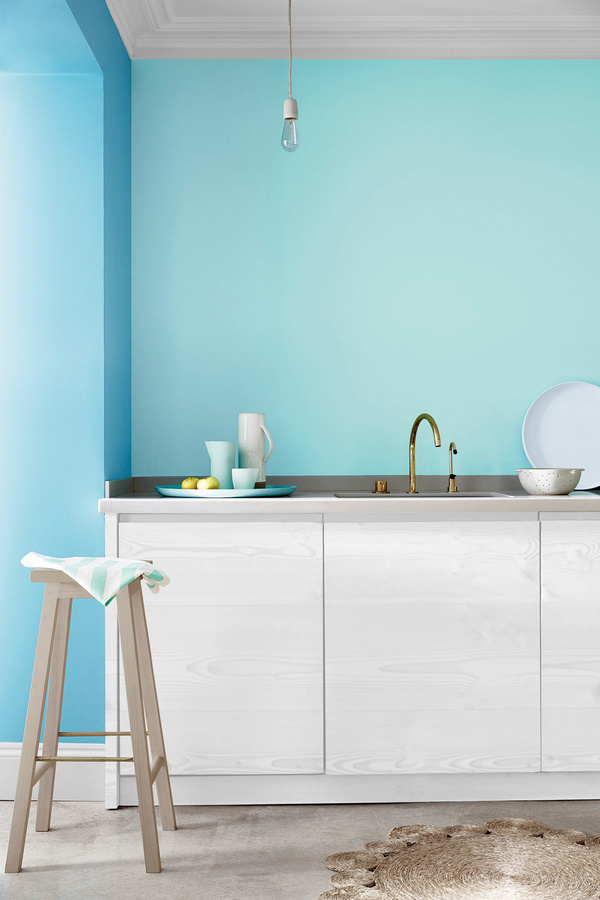 Little Greene Absolute Matt Emulsion Dispersion Regency Blue 253, Farbe: Blau, 10 l - Bild 1