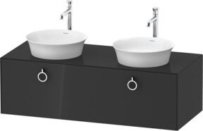 Duravit Waschtischunterschrank White Tulip in White, B/T/H: 130 x 55 x 40,8 cm - Bild 1