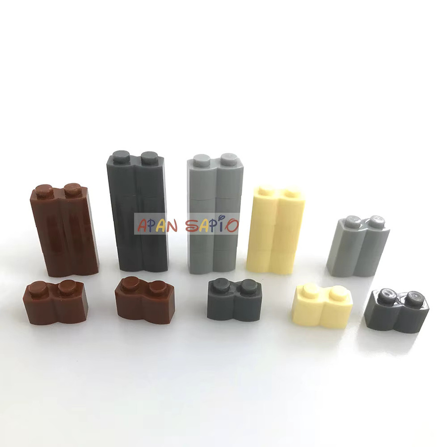 APAN SAPIO DIY Bausteine Figuren Welle Ziegel, 100-teiliges Set, Kunststoff, ab 3 Jahre - Bild 2