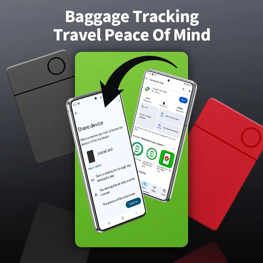 Google Find Hub Smart Tag Langstrecken-Tracker mit App zur Fernortung für Android, Pixel, Xiaomi und Vivo, Schwarz - Bild 4