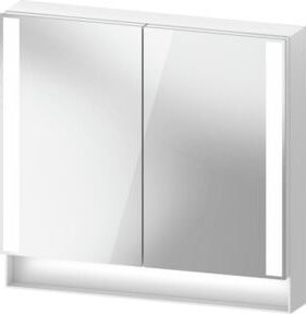 Duravit Universal-Spiegelschrank Qatego in Weiß Matt mit 2 Türen, B/H/T: 80 x 75 x 15,5 cm - Bild 1