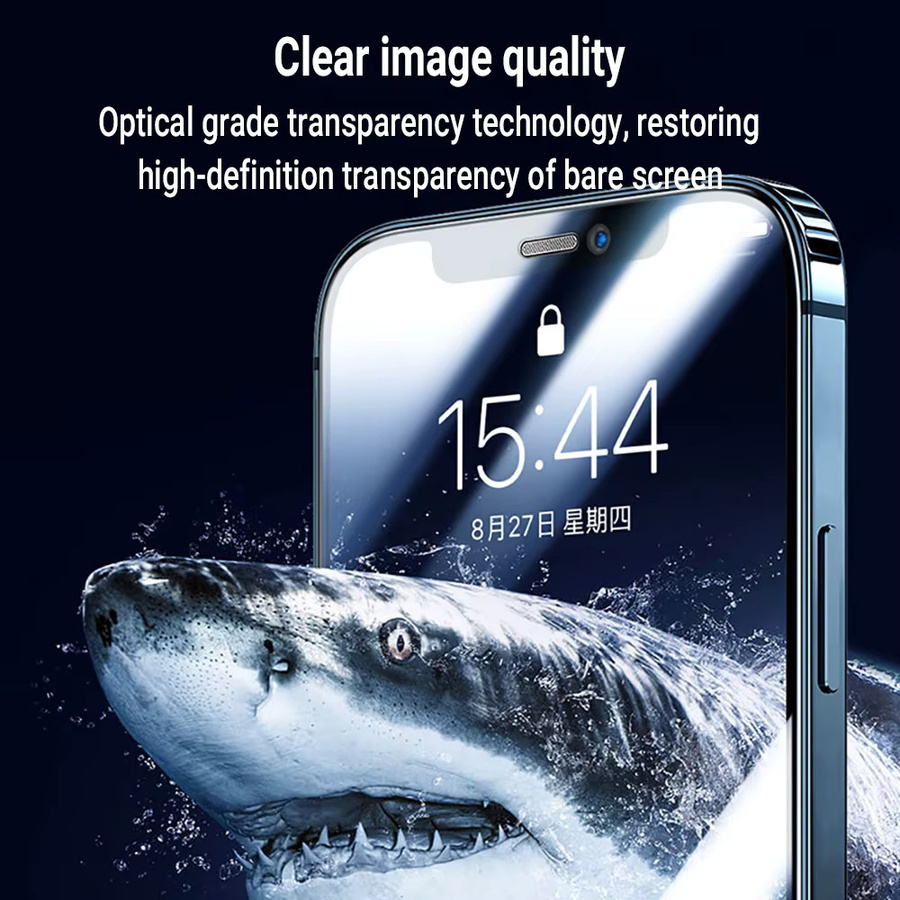 Staubfreier Displayschutz aus gehärtetem Glas mit oleophober Beschichtung für Apple iPhone Modelle in Transparent - Bild 6