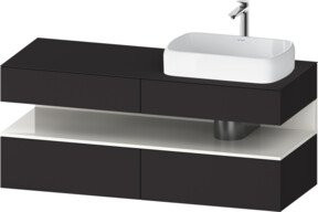 Duravit Waschtischunterschrank Qatego in Grau, B/T/H: 140 x 55 x 60 cm - Bild 1