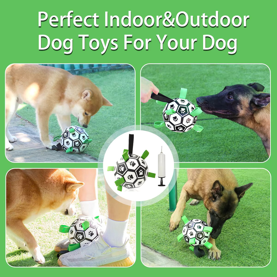 PETART Hundespielzeug, Fußball mit Riemen, interaktives Hundespielzeug - Bild 3
