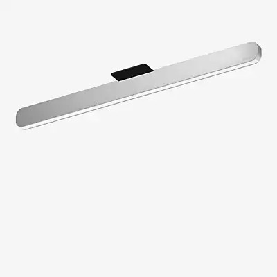 Occhio Mito Alto 70 Up Narrow Deckenleuchte LED mit Occhio Air Technologie, Farbe: Silber matt und Schwarz matt - Bild 1