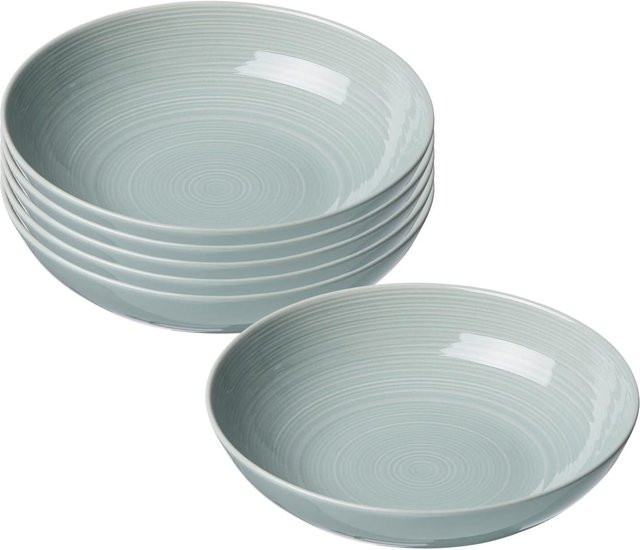 Ritzenhoff & Breker Suppenteller Suomi aus Keramik, Blau, 6er Set, Durchmesser: 20 cm - Bild 1