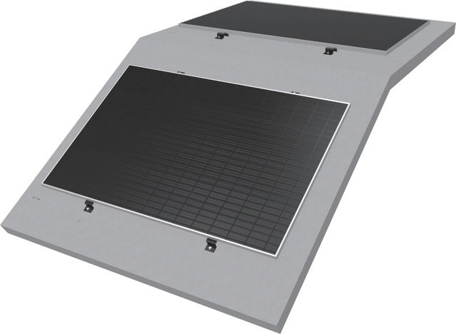 Intellisolaris PV-Dachhalterung Railless Montagesystem aus Edelstahl in Grau - Bild 1