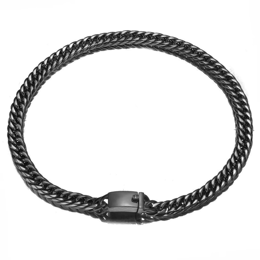 Panzerkette Edelstahl, Schwarz, 13mm/16mm, Unisex - Bild 3