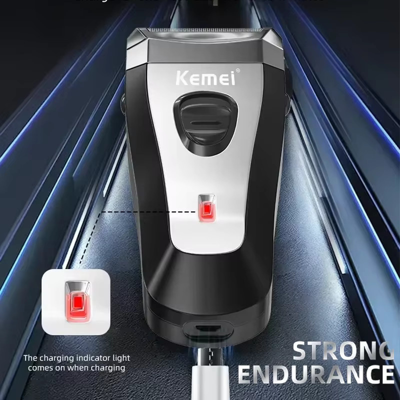 Kemei Elektrorasierer KM-9038, weiß, Herren - Bild 2