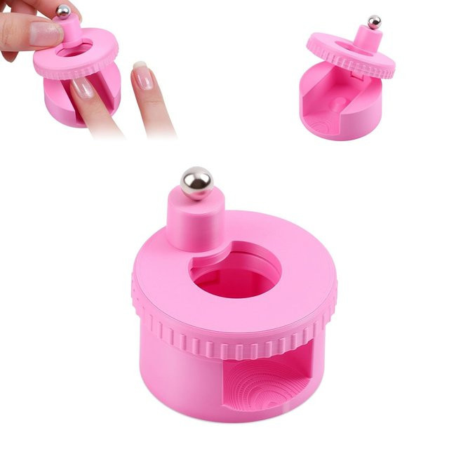 YIKOOLIN Rotierender Katzenaugen-Nagelmagnet, White, Schimmernd - Bild 1
