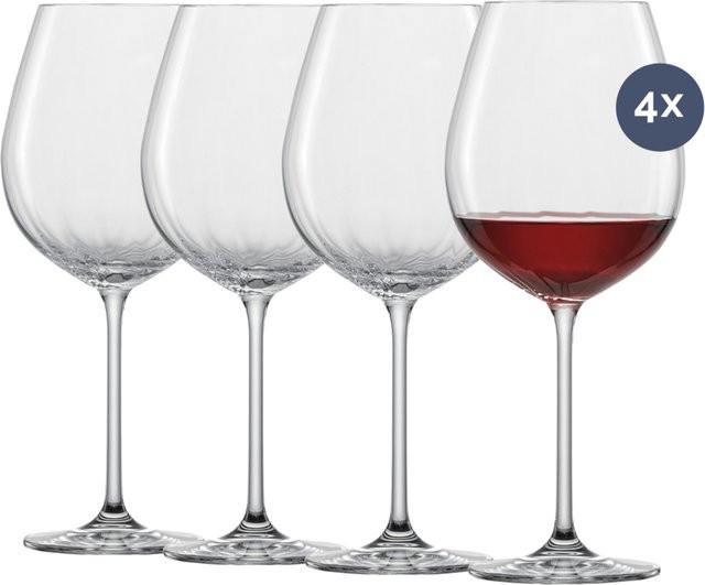 Zwiesel Glas Prizma Rotweinglas Set aus Kristallglas, 4er Set, transparent - Bild 1