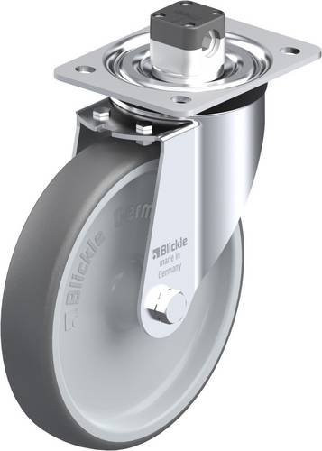 Blickle L-PATH 200G-CS11 Lenkrolle mit Feststeller in Grau, Rad-Durchmesser: 20 cm, Tragfähigkeit: 400 kg - Bild 1
