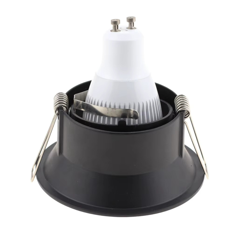 JOYINLED Runde LED Einbau-Deckenleuchte für GU10 MR16 Spot-Glühbirnen, Metall Rahmen in Schwarz oder Weiß - Bild 3