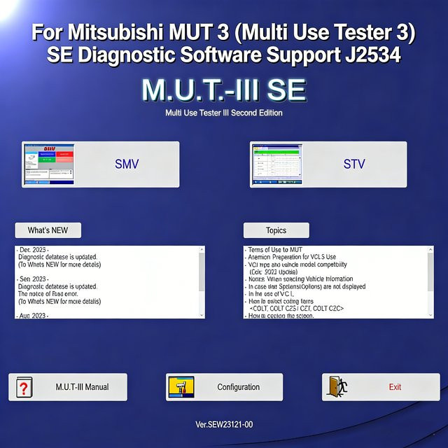 Mitsubishi MUT-3 SE Diagnostic and Program Tool 2023 Version Scanner - Bild 1