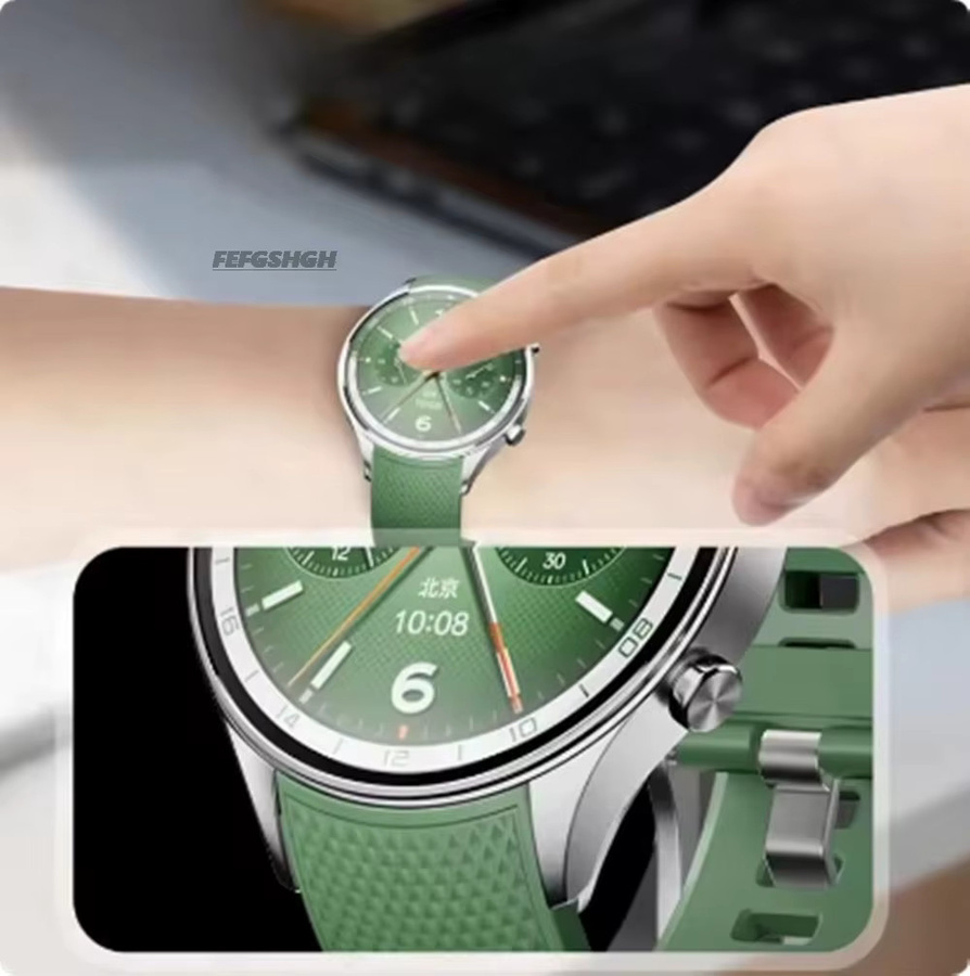2er-Set Displayschutzfolie aus gehärtetem Glas für Blackview W50 und WP50 Pro Smartwatch, transparent - Bild 3