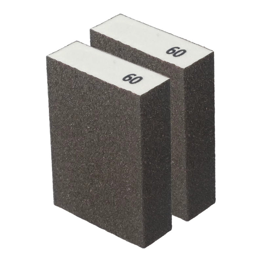 2er-Set VIBRATITE Schleifschwamm-Blöcke mit Körnungen von 60 bis 320 Grit zum Schleifen und Polieren von Metall, Holz und Möbeln - Bild 2