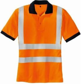 TEXXOR Warnschutz-Polo-SYLT in Orange, Größe M - Bild 1