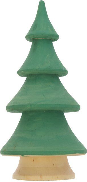 Rico Design Deko-Tanne aus Holz in Grün, Höhe: 15,5 cm, Breite: 8 cm - Bild 1