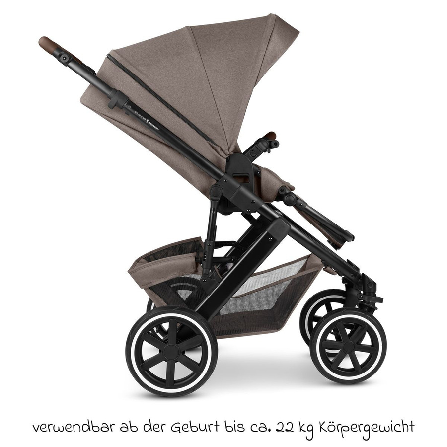 ABC Design Kombikinderwagen Salsa 5 Air inkl. Babywanne und Sportsitz in Nature Brown - Bild 4