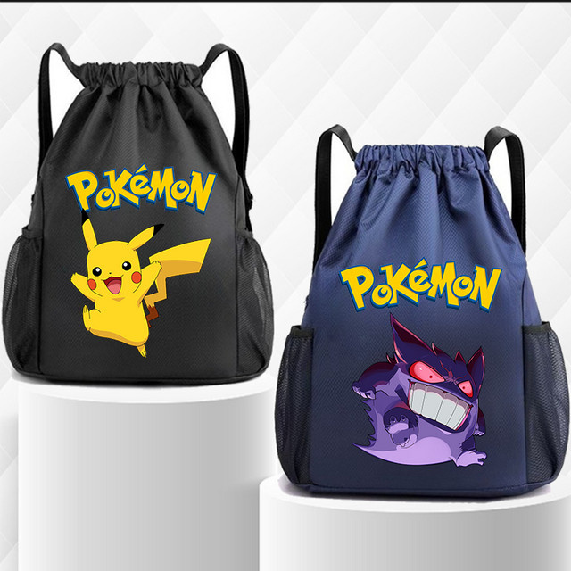 Bandai Pokémon Sport-Fitness-Rucksack, Schwarz Blau Rot - Bild 1