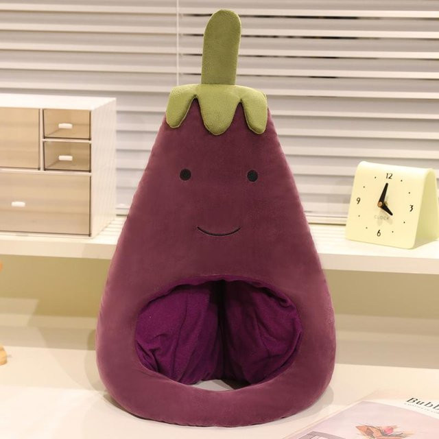 Yiran Health & Beauty Aubergine Plüsch Kopfbedeckung, lila - Bild 1
