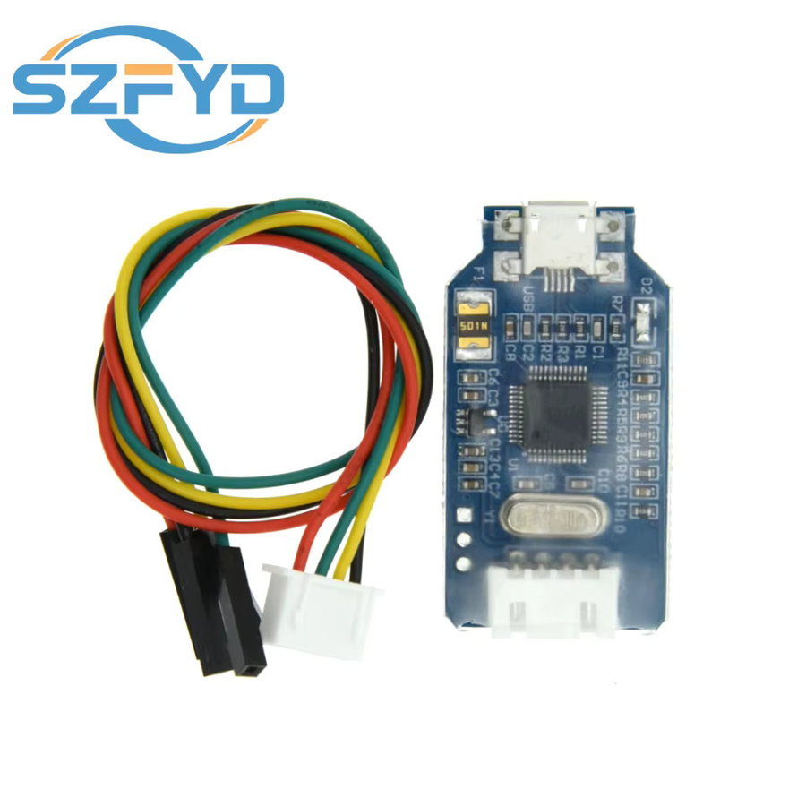 SZFYDOSH ST-Link V2 Emulator Debugger Programmer SWD für STM32 Cortex-M mit Micro-USB-Kabel und Dupont-Drähten in Multicolor - Bild 2