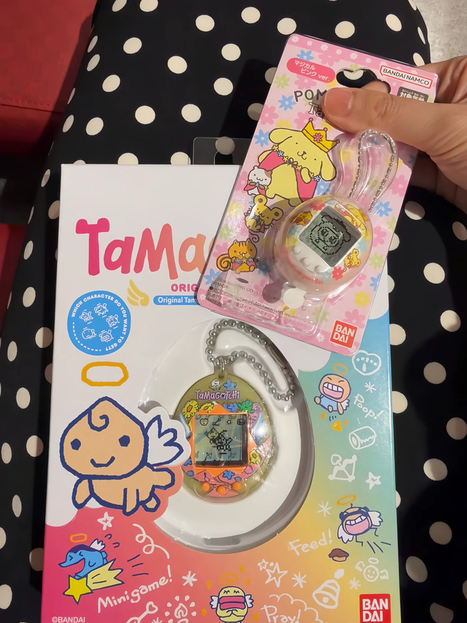 Bandai Namco Pompompurin Tamagotchi Nano, Mini-Digitalspiel, Pink Orange Version - Bild 2