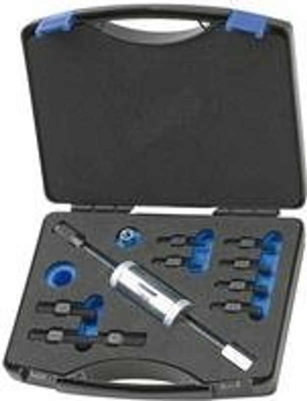 Gedore Gewindeadapter-Satz mit Gleithammer und Abzieher, 11-teiliges Set für 1-Loch-Anwendungen, M4 bis M18 - Bild 2