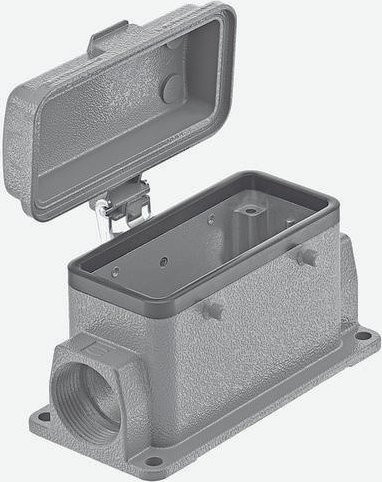 HARTING Sockelgehäuse 09 30 016 2260 09300162260 aus Metall in Grau - Bild 1