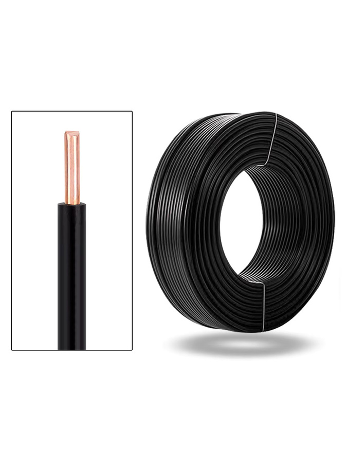 ASLANPEAK BV-Black Kupferkabel, einadriger PVC-Hartdraht 20-10AWG in Schwarz - Bild 3