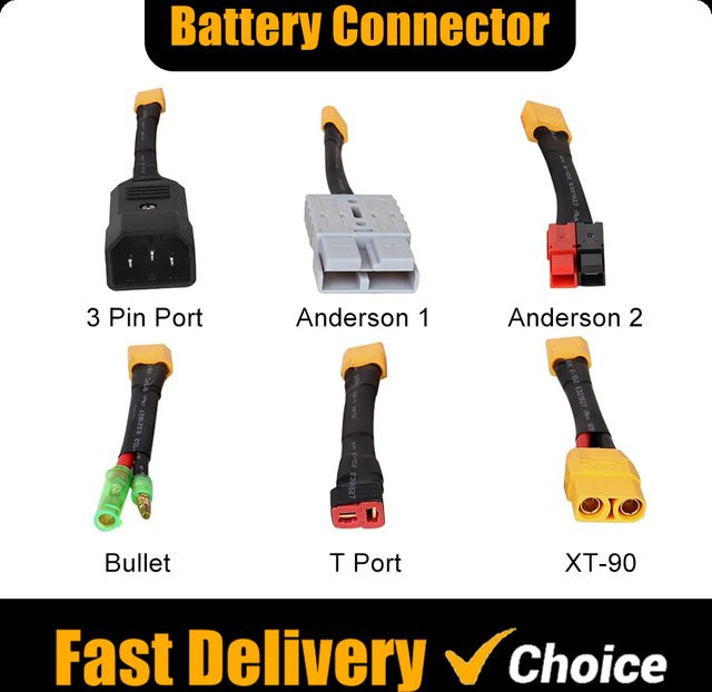 Dullet Batterieadapter XT6o T-Port Anderson 2 XT90 Anderson 1-Pin Anschluss in Multicolour - Bild 1