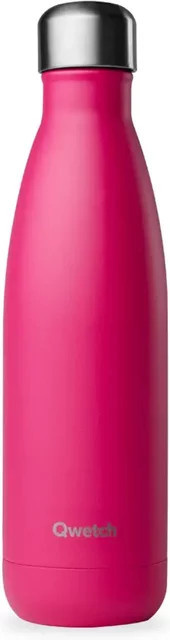 Isolierte Mattflasche Qwetch Originals in Pink, 0,42 l - Bild 1