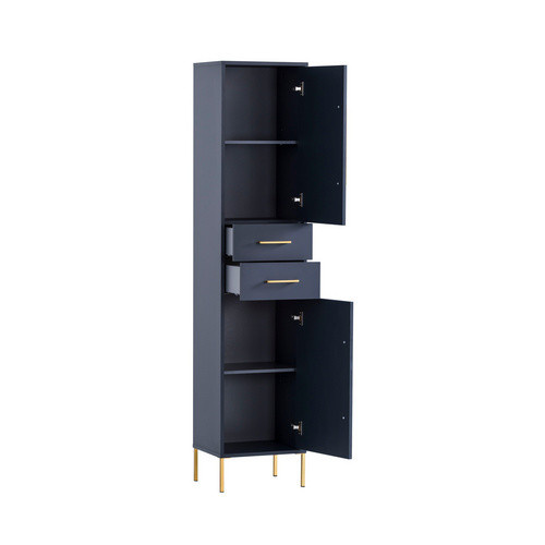 Schildmeyer Hochschrank Kent in Nachtblau, B/H: 40,5 x 184,3 cm - Bild 2