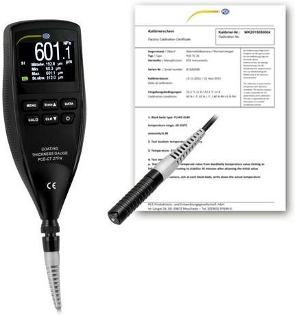 PCE Instruments PCE-CT 27FN-ICA Schichtdicken-Messgerät in Schwarz, Messbereich 0 - 1250µm - Bild 1
