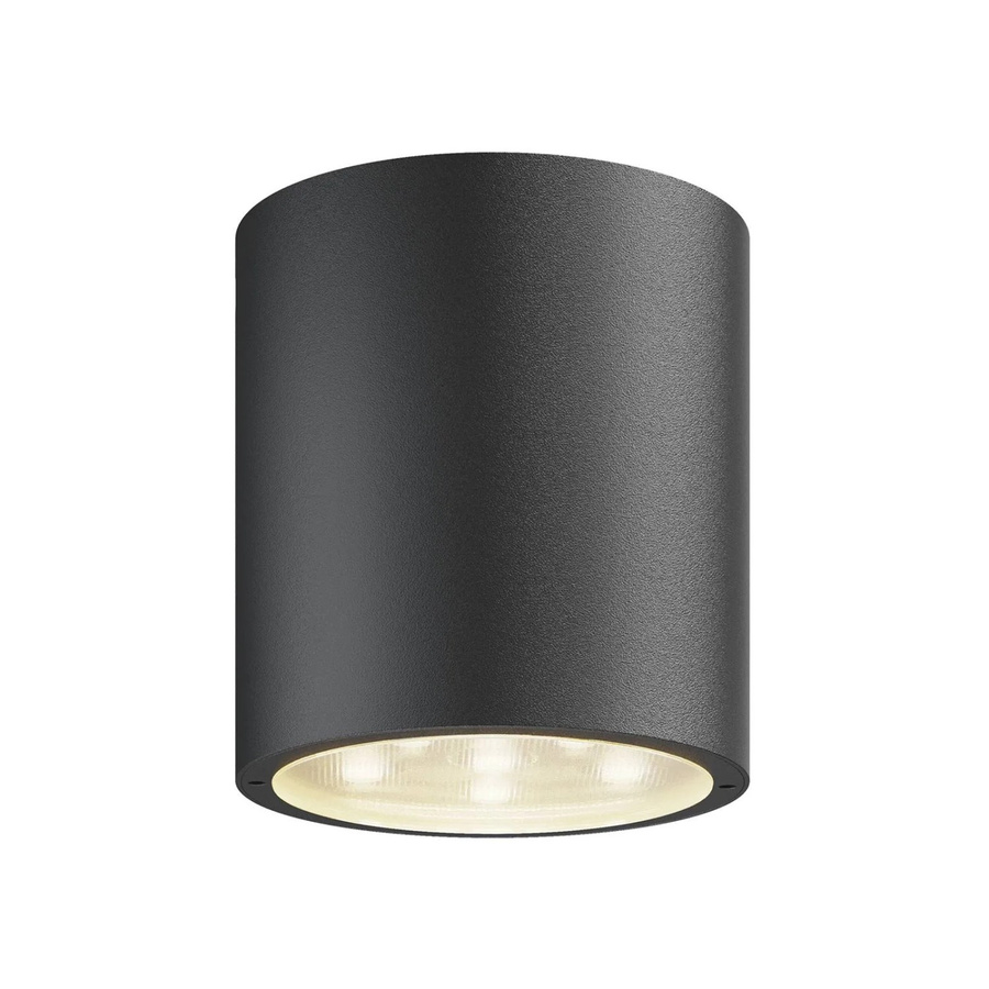 Lucande LED Deckenleuchte Meret Schwarz aus Aluminium, modern und spritzwassergeschützt für Außenbereiche - Bild 2