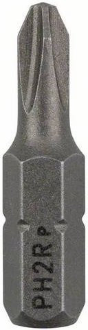Bosch Schrauberbit PH2R extra hart aus Edelstahl, 25 mm, grau - Bild 1