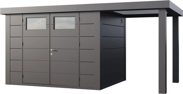 Telluria Gerätehaus Classico in Silberfarben, B/T/H: 486 x 258 x 219 cm - Bild 1