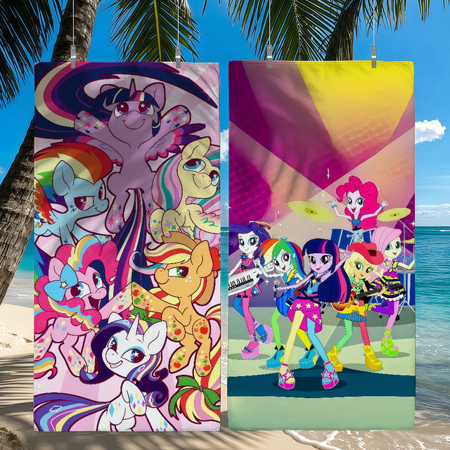 Hasbro My Little Pony Handtuch für Kinder, schnelltrocknend, Multicolour - Bild 1