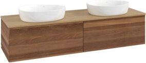 V&B Waschtischunterschrank Antao ohne Frontstruktur in Eiche Honig Braun, B/T/H: 160 x 50 x 50 cm - Bild 1