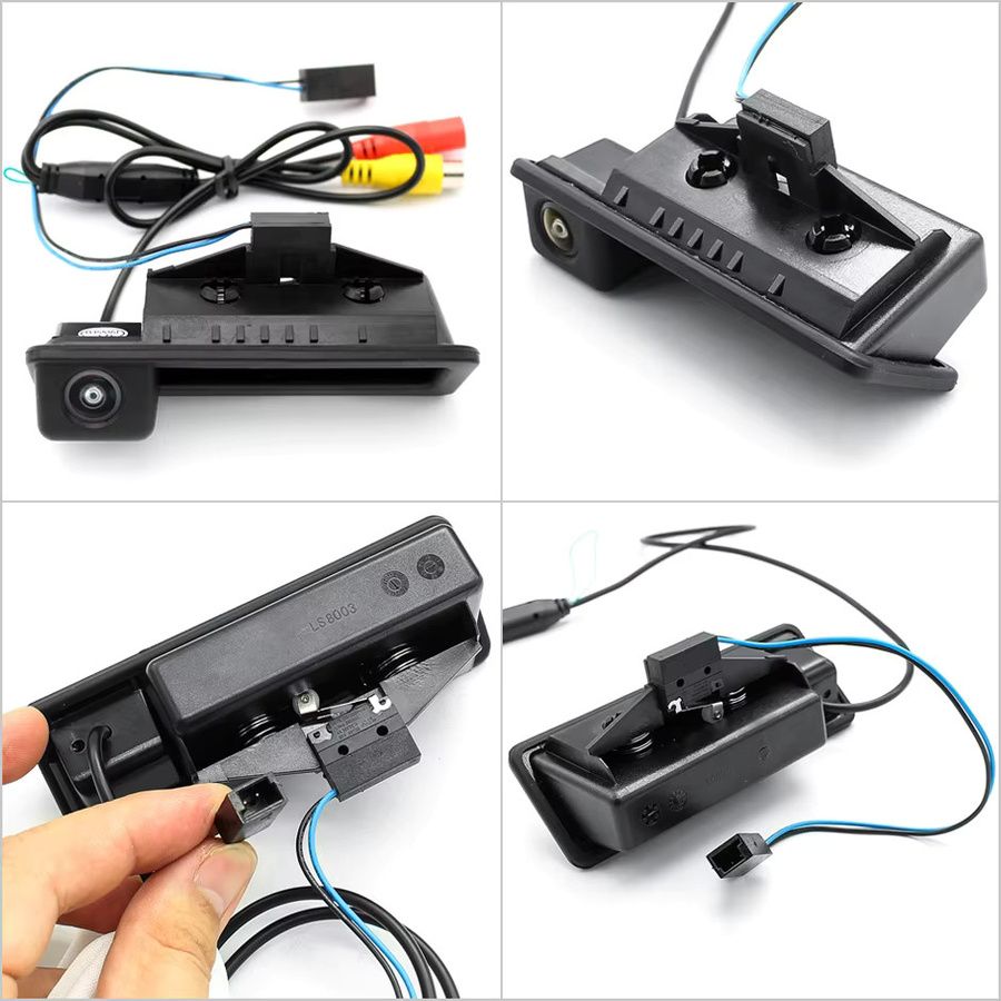 GreenYi Auto-Rückfahrkamera Full HD 1080P mit 170 Grad Sichtwinkel und Nachtsicht für BMW E60 E39 E90 E82 E61 X1 E84 X5 E70 E92 E91 3/5 Serie E88 E93 X6 in Grün und Schwarz - Bild 4