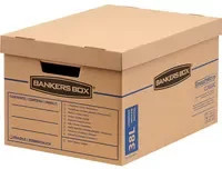 Bankers Box SmoothMove Classic Umzugskarton aus Wellpappe, Farbe: Beige, B/T/H: 44,5 x 33,5 x 10,0 cm - Bild 1
