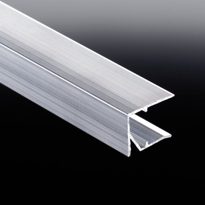 Alu Abschlussprofil T&J aus Aluminium für 25 mm Plattenstärke in Weiß, Anthrazit oder Silber - Bild 1