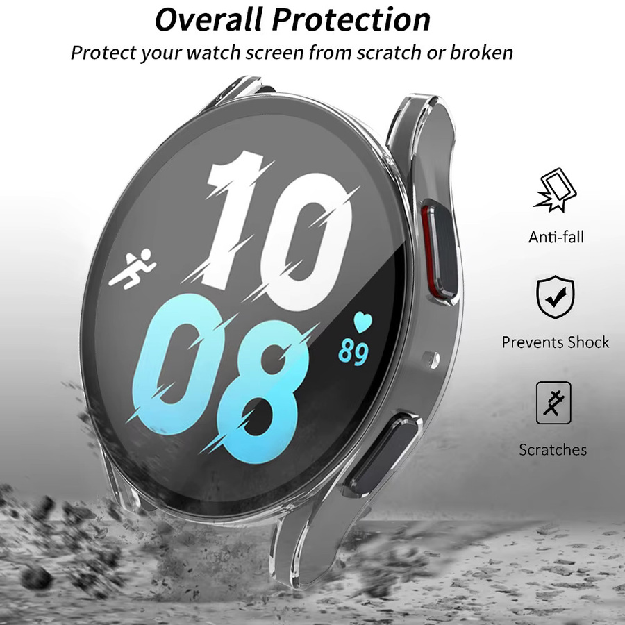 Samsung Uhrengehäuse Abdeckung für Galaxy Watch 6, Silber, Unisex - Bild 1