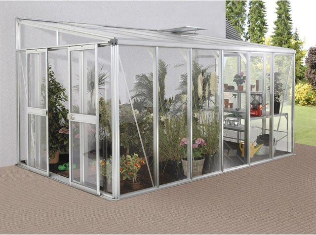Vitavia Nachrüstsatz zur Dachverstärkung für Gewächshäuser Athena und Helena 10200, Aluminium eloxiert, Silber - Bild 1