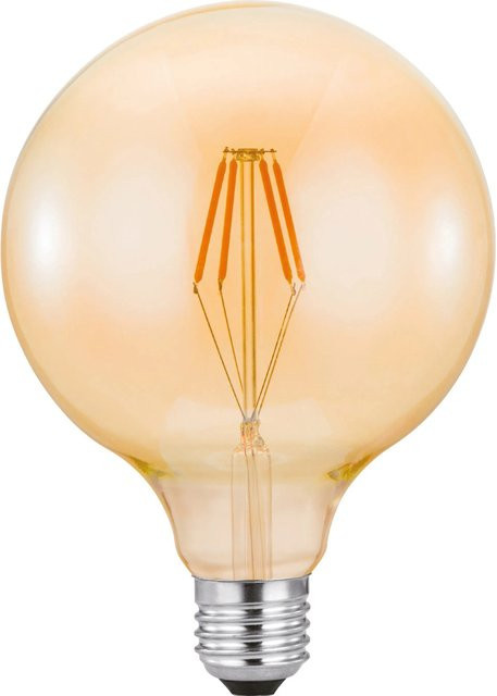 Just Light. LED-Filamentlampe Globe E27 in Gold, dimmbar, 4 W, 400 lm, warmweiß - Bild 1