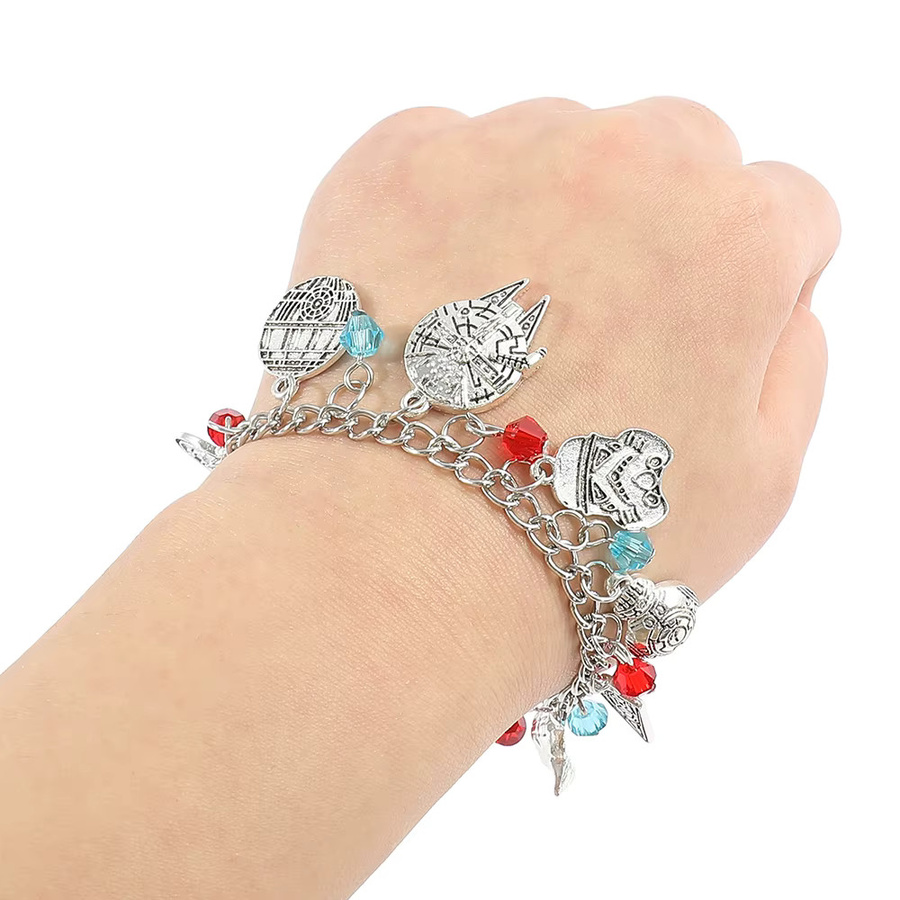 Star Wars Armband mit Sternenzerstörer-Anhänger, Silber - Bild 2