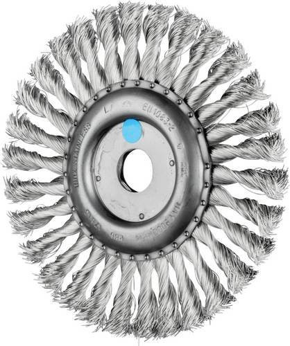 PFERD Rundbürste RBG für Winkelschleifer, gezopft, Edelstahl, Durchmesser: 178 mm, Bohrung: 22,2 mm, Drahtstärke: 0,35 mm, Silber - Bild 1