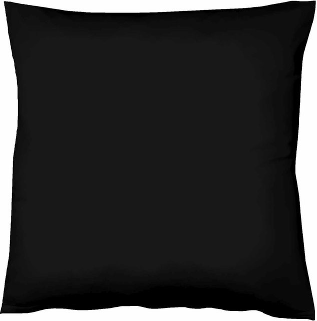 Kissenhülle COLOURS Satin von fleuresse in Schwarz, quadratisch, B/T/H: 50 x 50 x 1 cm - Bild 1